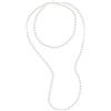 PEARLS & COLORS - Collana lunga, con vere perle coltivate d'acqua dolce rotonde 7-8 mm, vari colori disponibili, lunghezza 120 cm, gioiello da donna,