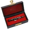 Dselvgvu Seawoo Dselvgvu Strumento Musicale in Miniatura Moda Lapel Brooch Pin with Red Velvet Lined Strumento Custodia Musicale Regalo di Compleanno (2,32 pollici Clarinet Pin)