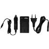 vhbw caricabatterie compatibile con Panasonic Lumix DMC-FZ1, DMC-FZ10, DMC-FZ15, DMC-FZ1B batterie di fotocamera videocamera DSLR