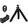Générique Tripod Flessibile | Troppia girevole a 360 ° portatile per la fotocamera | Treppiedi telefonici flessibili con telecomando e clip per telefoni, telecamere e registrazioni video