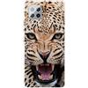 MUTOUREN Cover per Samsung Galaxy A42 5G Custodia in Silicone TPU Trasparenti Ultra Sottile Antigraffio Antiurto Protettivo Case con Pellicola Proteggi Schermo, Giaguaro