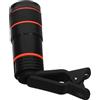 DOITOOL Obiettivo Telefoto 8x per Smartphone Monoculare Compatto Nero | Lente in Plastica, Diametro Oculare 16mm e Obiettivo 18mm, Fattore di Ingrandimento 8x