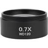 Generic Accessori per telescopi WD165 0,5X 0,7X 1,5X 2,0X Obiettivo ausiliario Filettatura 48mm Lente di Barlow for microscopio stereoscopico Oculare per telescopio(0.7X)