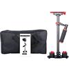 YELANGU Stabilizzatore palmare per fotocamera DSLR in fibra di carbonio S60T per videocamera DSLR con piastra a sgancio rapido