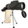 SHINEOFI 1 Pezzo Telescopio Monotubo Ad con Treppiede e per Smartphone per Birdwatching Eventi Sportivi e Concerti Nero