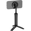 Bewinner ‌Supporto Treppiede per Telefono Magnetico |20 Magneti N52 e Rotazione a 360°, Design Antiurto in Lega di Zinco, Morsetto Espandibile per Viaggi/vlogging