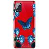 MUTOUREN Cover per Samsung Galaxy A51 5G Custodia in Silicone TPU Trasparenti Ultra Sottile Antigraffio Antiurto Protettivo Case con Pellicola Proteggi Schermo, Bella Farfalla