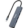 Equip 133487 - Adattatore multifunzione USB-C 5 in 1, HDMI, USB 3.2 Gen1, 100 W USB PD