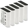 TYRLBDXS Batteria agli ioni di litio for fotocamera, 3,7 V/1500 mAh, compatibile con Casio NP-40 CNP-40 NP-40DBA NP-40DCA(5pc)