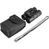 CLISPEED Binocolo compatto 8x21, telescopio binoculare leggero, impermeabile, a prova di clima, in plastica, lungo raggio, 1000 m, telescopio per bird watching e scouting per foto, nero