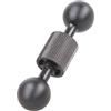 Zenlir Supporto per fotocamera per telefono da moto 70 mm Asta di prolunga in alluminio doppia testa a sfera da 17 mm Compatibilità universale Supporto per telefono da manubrio per moto