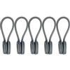 SHINROAD Fascette magnetiche riutilizzabili 5/10 pz avvolgicavo in silicone Twist Cord Organizer clip per cuffie Home Office Scuola titolari antipolvere grigio