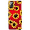 MUTOUREN Cover per Samsung Galaxy A21S Custodia in Silicone TPU Trasparenti Ultra Sottile Antigraffio Antiurto Protettivo Case con Pellicola Proteggi Schermo, Crisantemo Giallo