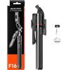 Generic Selfie Portatile - Bastoni Selfie senza fili, 2 in 1 leggero antiscivolo wireless treppiede per Vlog, Viaggi, Streaming, Registrazione e Campeggio