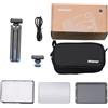 Aputure Amaran Ace - Kit di luci LED bicolore per fotocamera, 25 x 25 W, con mini treppiede e griglia di controllo della luce, colore: carbone