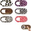 Generic 6Pcs Webcam Covers Slide leopardo stampa Laptop Blocker Camer Cover Privacy Protezione Adesivi per Telefono Laptop Laptop