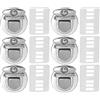 ZHOUXYFDC Serrature Per Borse 10-40 pezzi di fibbie con chiusura in metallo for borse, borse a tracolla, borsette, chiusure con bottoni automatici, accessori for borse artigianali fai da te(Silver2,10pcs)