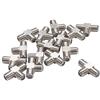 Othmro - Connettore adattatore RF a 3 vie da femmina a femmina, 15 pezzi, colore: Argento