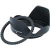 vhbw Paraluce per 67 mm obiettivo nero, plastica, tulipano, 9,5 cm