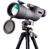 SchAan binocolo professionale visore notturno Telescopio monoculare ad alta definizione con ingrandimento variabile 25-75X60, 40-140 cm/30 cm Due staffe disponibili(Color:1)