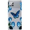 MUTOUREN Cover per Samsung Galaxy A42 5G Custodia in Silicone TPU Trasparenti Ultra Sottile Antigraffio Antiurto Protettivo Case con Pellicola Proteggi Schermo, Bella Farfalla