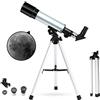 Generic Bambini astronomico, 360X50mm tubo ottico rifrattore per bambini principianti all'aperto monoculare cannocchiale + treppiede in alluminio + filtro lunare