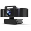 YPBEW Webcam ad alta definizione 1080P / 2K / 4K Microfono incorporato USB 2.0 Plug per Play Camera con luce di riempimento di bellezza per Live Broad