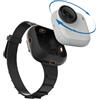 Generico Custodia protettiva in silicone con cinturino di espansione per Insta360 GO Ultra Cinturino da polso sportivo e cinturino per zaino, custodia protettiva sportiva di espansione (Nero)