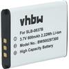 vhbw batteria compatibile con Samsung Digimax L201, L301, L70, L83t, NV10, NV15, NV20 fotocamera digitale DSLR (500mAh, 3,7V, Li-Ion)