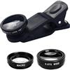 Zestivra Kit fotocamera - telefono 180° Fisheye 10x macro