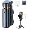 Xinhuju Treppiede per telefono - Supporto estensibile per selfie, treppiede flessibile per fotocamera, telecomando per riprese e live streaming