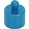 Mtlavishness Convertitore a vite MtLavishishing 3/8in Adattatore da filo maschile da 1/4 pollici per foto della fotocamera monopode treppiede (Blu (A1-B))