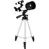 WolFum Telescopi da viaggio, telescopi astronomici Telescopi rifrattori con apertura da 70 mm per bambini e adulti principianti con borsa portatile e treppiede (pacchetto 2 A)