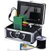 SHEHUALI Telecamera Subacquea, Monitor da 7 pollici 100. 0TVL. Videocamera da pesca subacquea del Fish Finder subacquea 15 infrarossi LED 15. bianca PORTATO Finder di pesce impermeabile,Fishfinder(F007M-2L-15