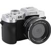Bewinner Camera Digitale UHD 6K per Fotografia, Fotocamera da vlog da 84 MP con Schermata a Flip da 3 180 °, Zoom Ottico 18x, Videocamere WiFi Autofocus per la Registrazione di Viaggio (BLACK)