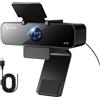 N newline Webcam PC 4k con 2 Microfoni con Sensore Sony, 3 Modalità AI e 2 Controlli Gestuali, 95° Grandangolo, Telecamera USB 4k per PC Mac Laptop per Videoconferenze, Live Streaming