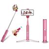 seaNpem Bluetooth Selfie Stick Treppiede in alluminio estensibile ricaricabile Bluetooth Remote Selfie Stick con supporto treppiede per iPhone X/XS max/XR/XS/8/7/6/Plus, Samsung S7/S8/S9, Android
