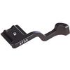 FOTGA Manico alto per il pollice in metallo con slitta per flash e pollice per fotocamera Fujifilm Fuji XT30 X-T30 (nero)