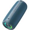 Denash Altoparlante BT Portatile, Luci RGB Wireless, Altoparlante Full Range con Surround a 360°, Tecnologia Premium, Distanza di Trasmissione BT 5.4 10 M, Batteria 3600 MAh (BLUE)