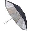 ayex Ombrello da studio riflettente, nero/argento, 84 cm (33 pollici)