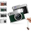 Sxhlseller Mini Fotocamera Portachiavi, Videoregistratore 1080P Fotocamera Digitale da 2 MP con Schermo a Colori e Luce Flash, Piccole Fotocamere retrò Ricaricabili per Vlog di Viaggio (GREEN)