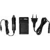 vhbw caricabatterie compatibile con Panasonic Lumix DMC-G1, DMC-G10, DMC-G10K, DMC-G1K batterie di videocamera, reflex - Stazione di ricarica
