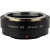 Fotodiox Pro Adattatore per Obiettivo Compatibile con Obiettivi Miranda (MIR) su Fotocamere con Attacco Micro Four Thirds (MFT)