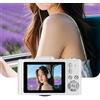 Sxhlseller Camera Digitale 4K per Fotografia, Fotocamera da Vlogging Autofocus HD da 64 MP per YouTube con Schermata a Fogli Mobili da 2,8 Pollici da 180 °, Zoom 18x, AI Anti -shake,