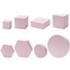FengQingHuaGG 8 cubi geometrici per fotografia, espositore per gioielli, in schiuma, per esporre prodotti profumati e bigiotteria (rosa)