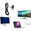 Annadue Fotocamera a Visivo, Webcam 1080P Plug and Play da 2 MP con Nitido, Allegati Multipli per PC Portatile, Compatibile con 2000 XP 7 8 TV a 32 Bit