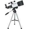 Generic Telescopio astronomico professionale F30070 monoculare 150 volte zoom HD visione notturna vista luna stellare bianco