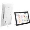 Plyisty Cornice Digitale WiFi da 15,6 Pollici, Cornice Smart Cloud Touchscreen FHD IPS 1080P con Spazio di Archiviazione da 32 GB, Rotazione Automatica, Condivisione Istantanea di (Spina europea)