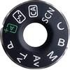 Kaeltsyn Applicabile alla nuova etichetta pulsante modalità 70D, adesivo rotativo per copertura superiore, piastra etichetta per fotocamera 70D Rotary Top Cover Sticker