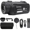 Akozon Videocamera Videocamera Fotocamera Digitale 2.7K Touch Screen con Zoom Ibrido da 48 MP